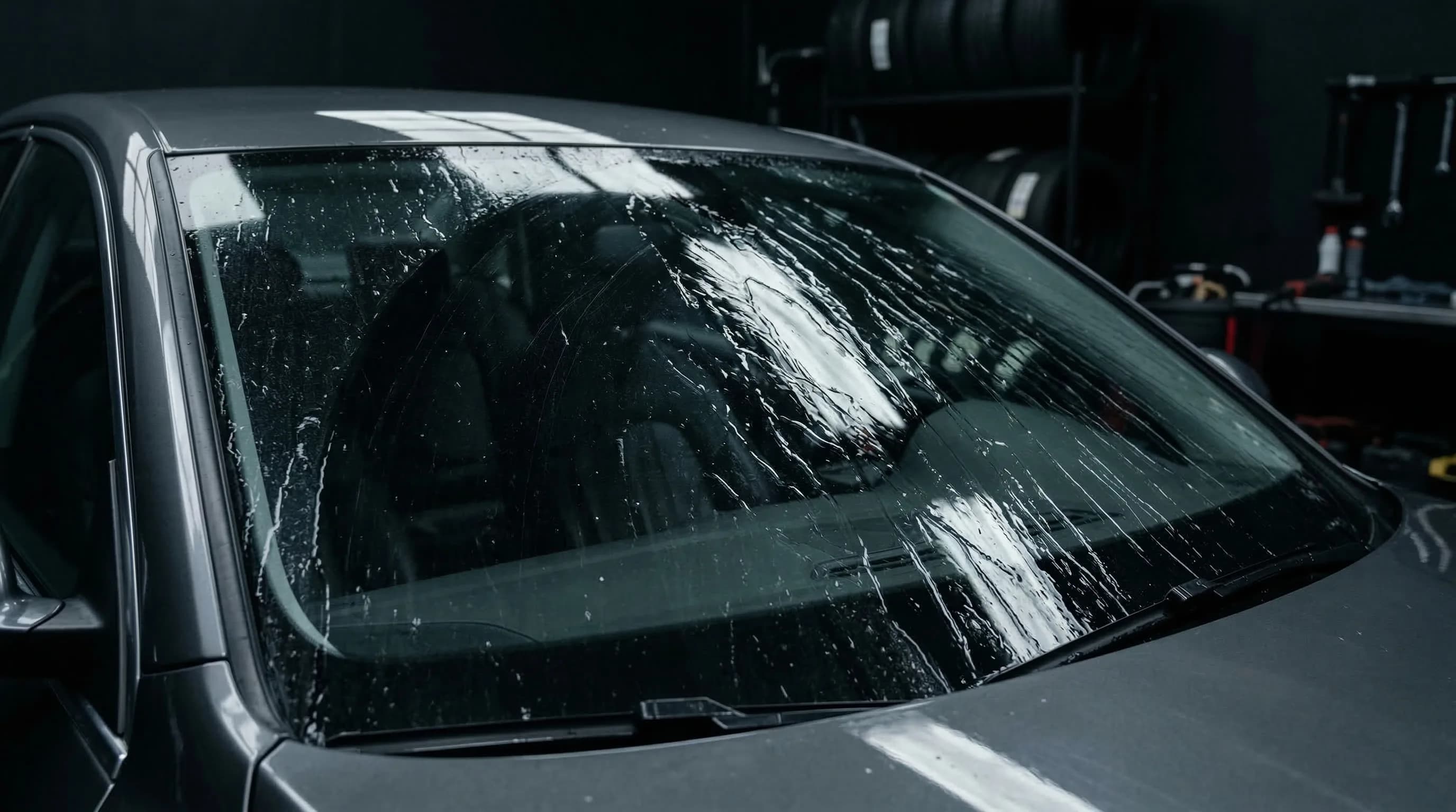 Без гидрофоба — вода растекается