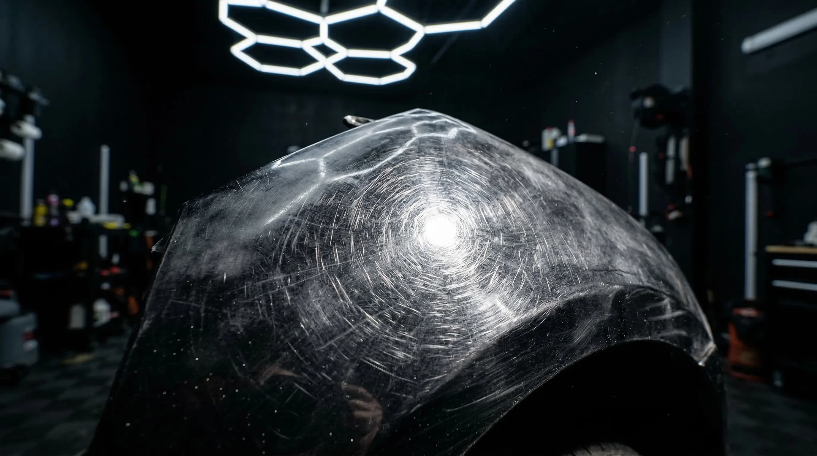 Паутинка царапин